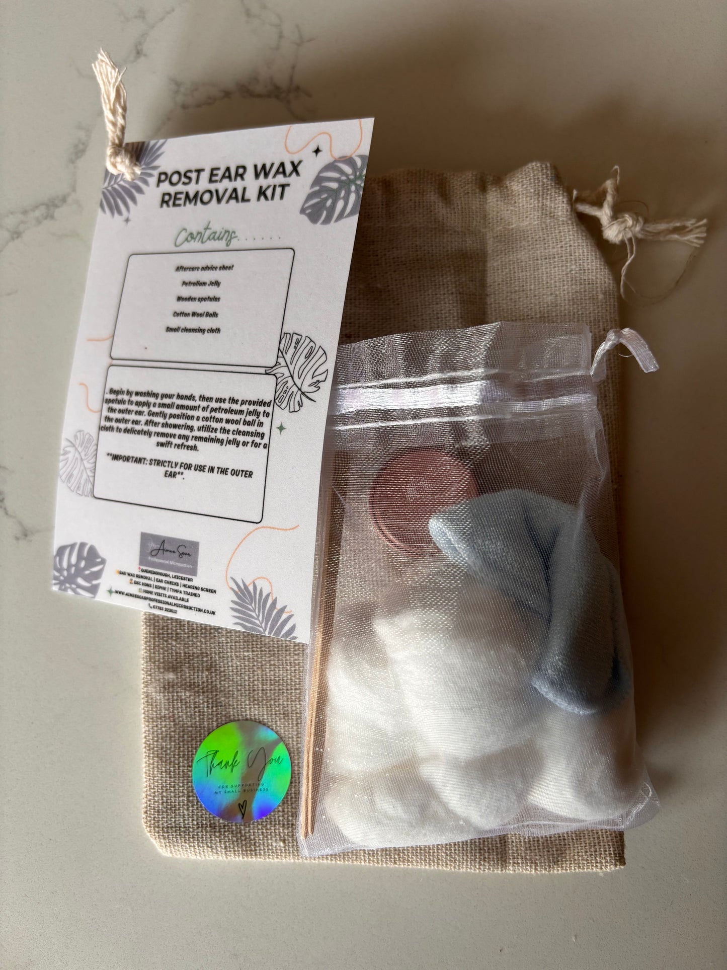 After care ear wax removal kit